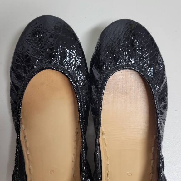 Teiks By Gravielli Obsidan Black Patent Leather Ballet Flats Size 9. - Picture 9 of 9